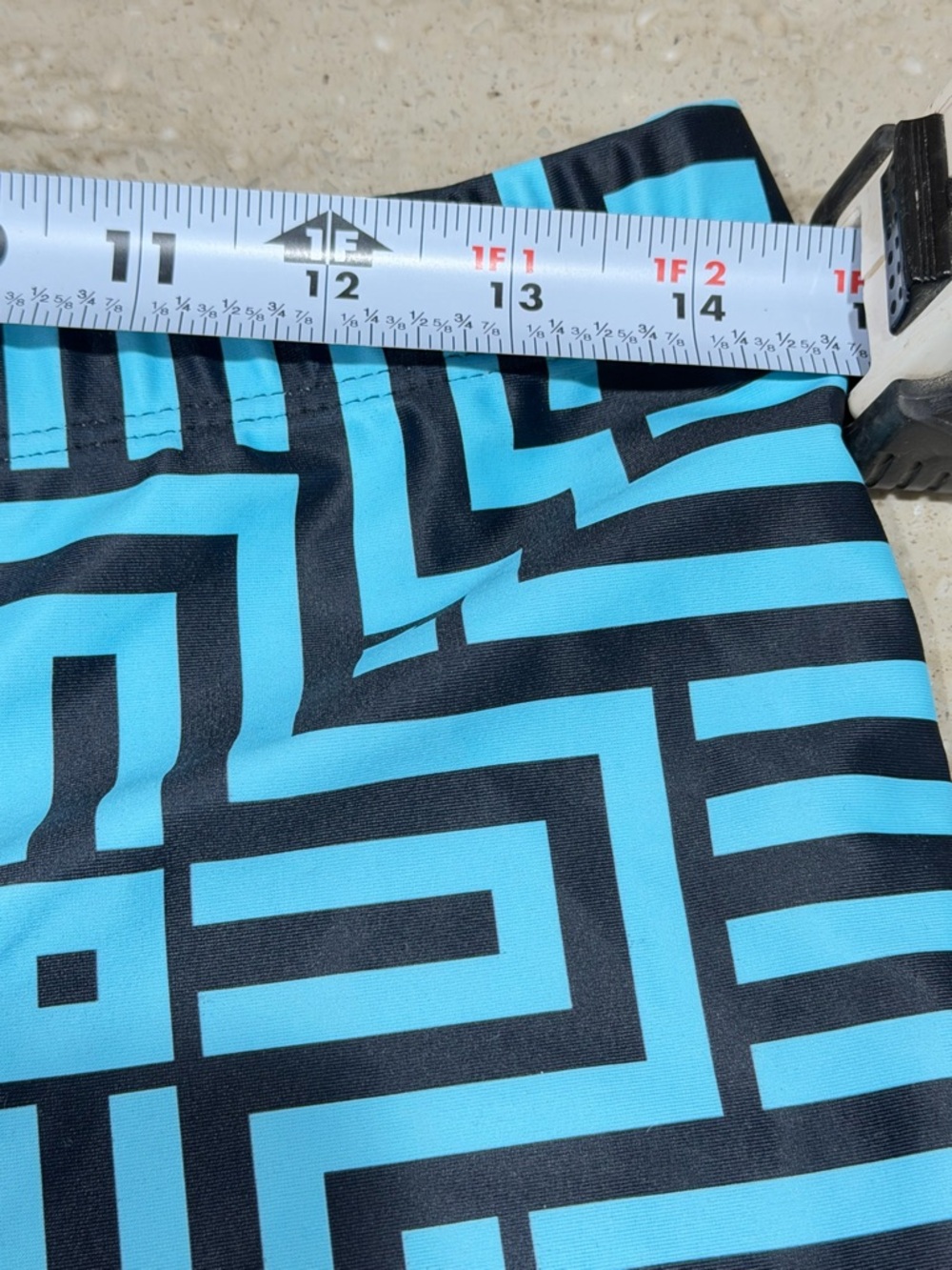 Geometric Aqua and Black 3 Piece Set - Picture 12 of 13